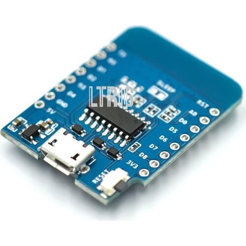 LTRIG Custom 1PCS ESP8266 ESP-12 ESP12F CH340 V2 USB WeMos D1 Mini WIFI Development Board NodeMCU Lua IOT Board 3.3V With Pins