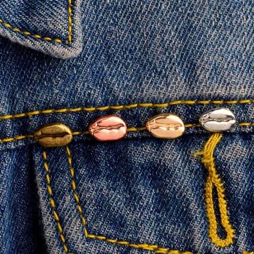 Metal Pin Lovely shape Coffee beans coffee lover Shirt bag cap Jackets Badge Vintage pins Gift Accessories
