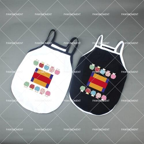 Cute Print Summer Cotton Cool Sling Vest Pet Dog Clothes for Small Dogs Cloting Chihuahua for Yorkies Dog Accessories PC1552