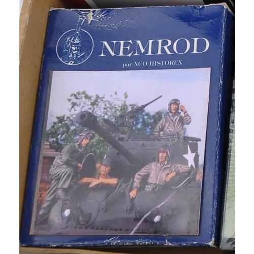 1/35 WWII US Tank Crew Model Kits (4 Resin Figures/Set) No Tank Without Color Box