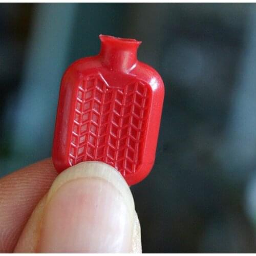 G05-X4487 children baby gift Toy 1:12 Dollhouse mini Furniture Miniature rement-Red hot water bottle 2pcs/set