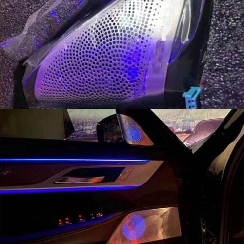 Fit for BMW new 7 series G12 Car luminous tweeter cover a set night vision loudsopeaker LED glow lamp speaker ambient light