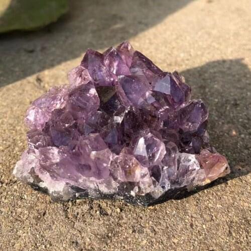 Natural Raw Amethyst Quartz Purple Crystal Cluster Healing Stones Specimen Home Decoration Crafts Decoration Ornament