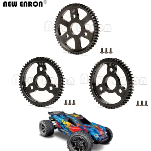 6842 6843 3956 1Pc Harden Steel Spur Main Gear 50T 52T 54T 32Pitch 0.8M for RC Car 1/10 Traxxas Slash Stampede Rustler 4x4 VXL