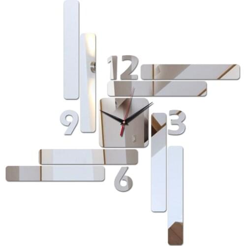 Special offer diy wall stickers home decoration living room clocks modern furniture clock acrylic mirror sticker