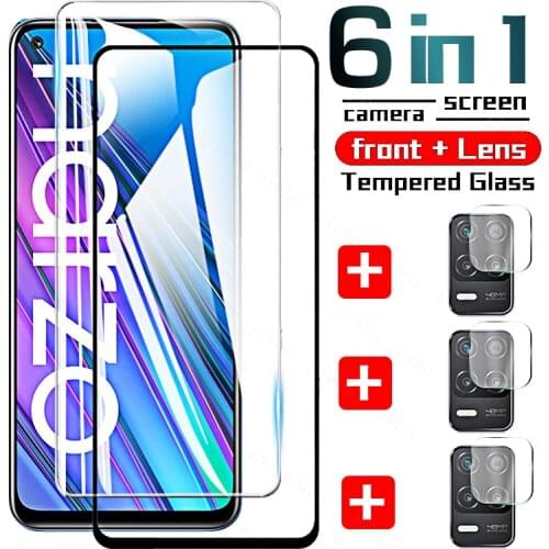 Glass on Realme Narzo 30A 30 Pro 5G Full Cover Tempered Glass for Oppo Realme Narzo 30 A Pro 5G Screen Protector Camera Lens