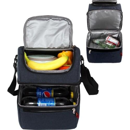 Camping Picnic Cooler Bag Outdoor Food Ice Chest Bag EVA Heat Preservation Lunch Bags Waterproof Leakproof Picnic Bag