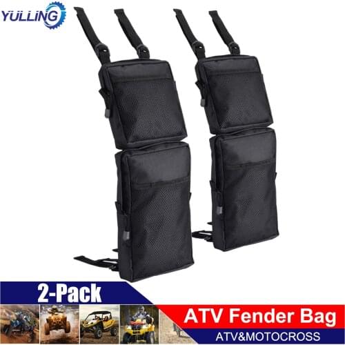 New 2pcs 600D Oxford ATV Fender Bags ATV Tank Saddle Bags Cargo Storage Hunting Bag Shipping Fast delivery Dropshipping