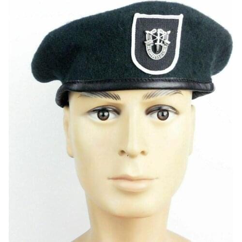 Tomwang2012. US Army 5st Special Forces Group Green Beret & Metal badge Military Hat