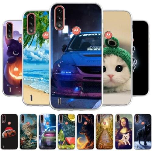 Thin Case For Motorola Moto E7 Power Case Silicone Fundas On Motorola Moto E 7 Power 4G Luxuxy Shockproof Soft Painted TPU Cover