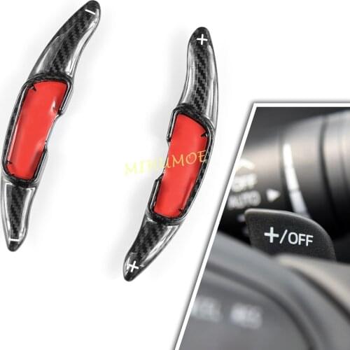 Carbon Fiber Steering Wheel Paddle Shifter Extension For Mazda 3 6 MX-5 Black