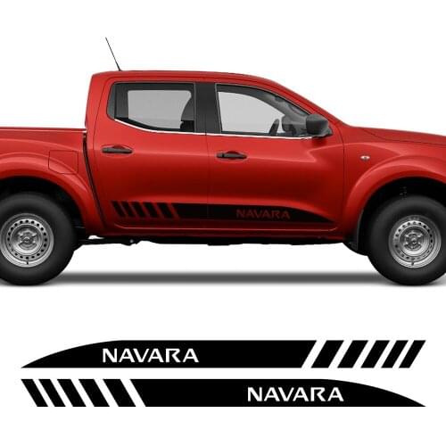Pickup Door Side Skirt Stripes Stickers For Nissan Navara NP300 Truck Graphic Vinyl Custom Decor Cover Auto Tuning Accessories