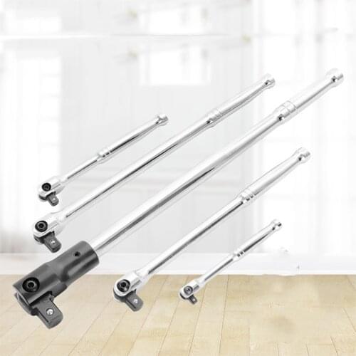 1Pc 1/2" 3/4" 1"Breaker Bar Adapter Driver 180 Degree Flex Head With Spring-Loaded Ball Bearing Socket Wrench Hand Tools