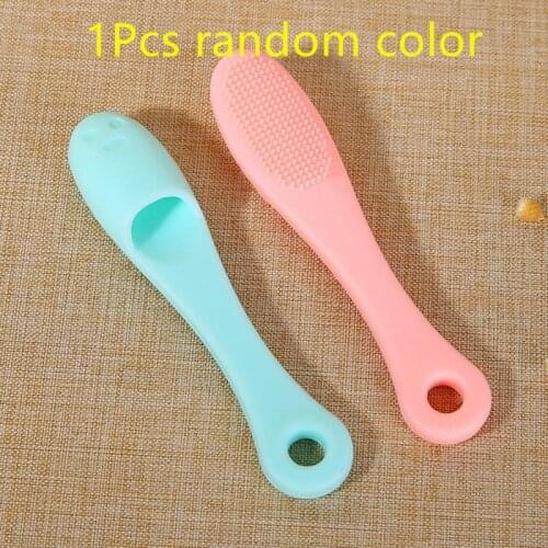 1Pcs Soft Handheld Silicone Facial Cleansing Massager Brushes Face Clean Brush Deeply Exfoliating Brushes Face Care Tool