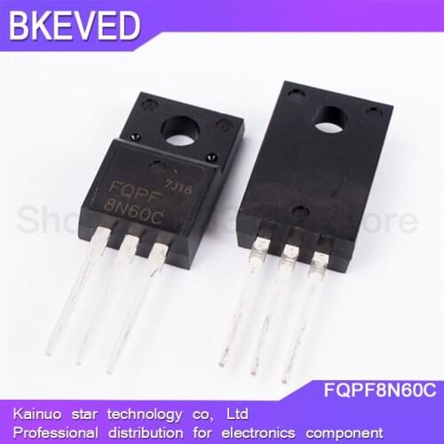 100PCS FQPF8N60C TO-220F 8N60C 8N60 FQPF8N60 TO220 new MOS FET transistor