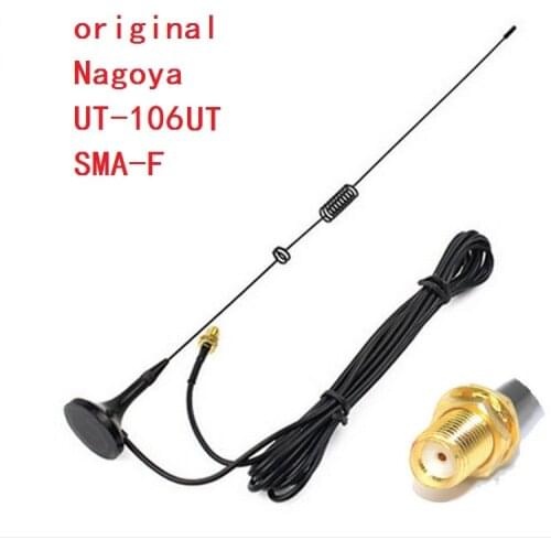 2pcs 100% original Nagoya UT-106UV Vehicle Mounted Car Antenna For Baofeng 888S UV-5R Two Way Radio Walkie Talkie UT-106 SMA-F
