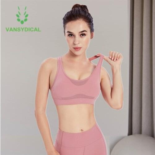 2021 Women Sports Yoga Bra High-strength Shockproof Running Fitness Underwear Cross Straps Gym Training Workout Bra Sexy Push Up