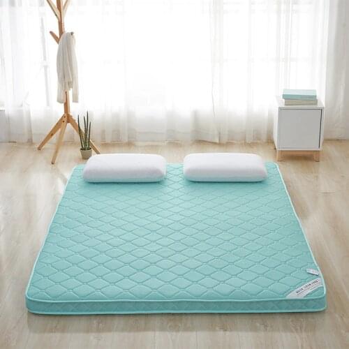 4D Breathable Soft Brighter Color Environmental Thick Warm Foldable Single Or Double Student Mattress Topper Quilted Bed