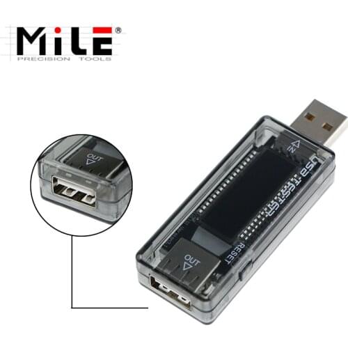 MILE Digital USB Detector LCD Voltage Current Voltmeter Ammeter Capacity Tester Power Bank Charger Indicator