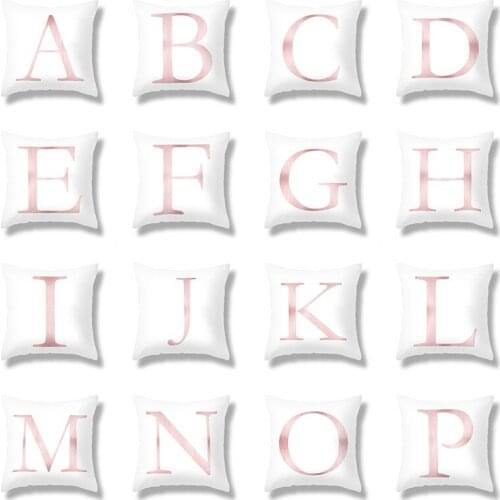 Letters Throw Pillow Case Cushion Covers for Home Sofa Chair Decorative Pillowcases