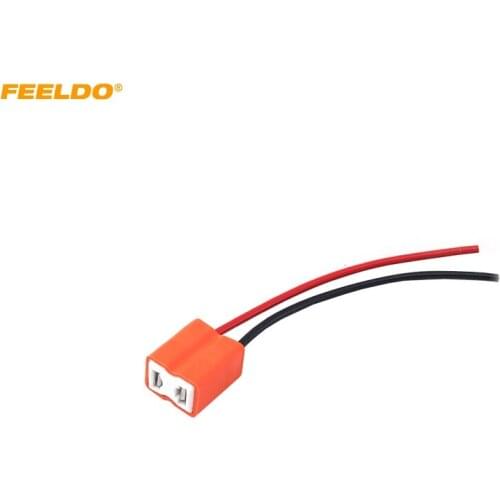 FEELDO 10Pcs Car Auto Ceramic H7 Socket H7 bulb holder H7 Connector #AM5466