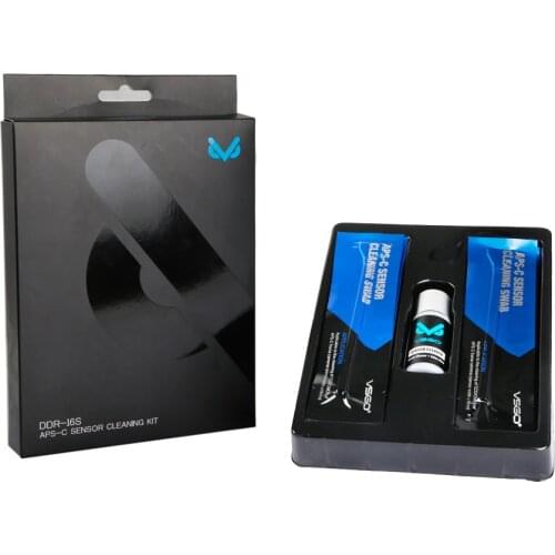 VSGO Camera Sensor Cleaning Kit DDR-16S 15 Swabs + 15ml Sensor Cleaner Fluid for Nikon Canon Fujifilm APS-C DSLR Clean