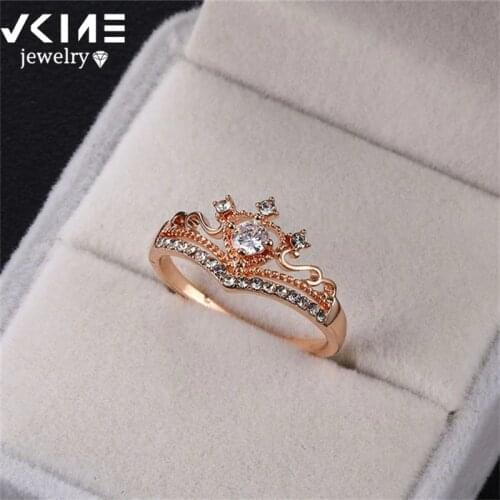 Party giftss Choice Zircon Crown Ring Alloy Handmade Rings Wholesale Womens Rings
