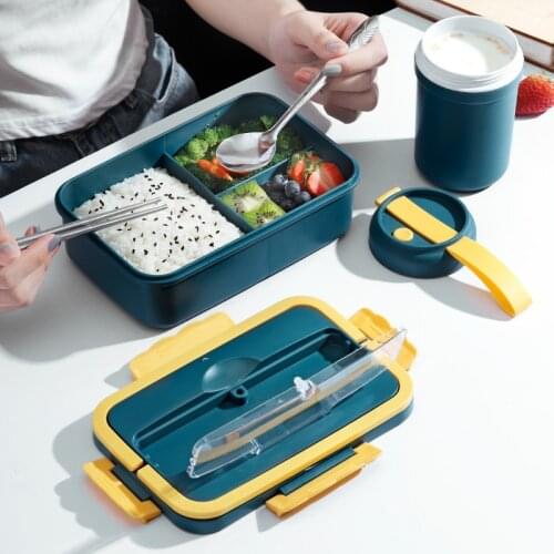 Fruit container Microwave Lunch Box Portable Food Container Healthy Lunch Bento Boxes Lunchbox With Cutlery