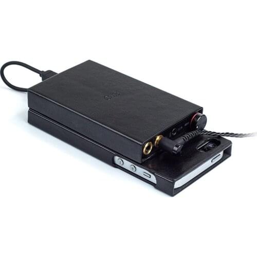 FIIO Leather Case Stacking Kit dedicated case for bundling the Q1 mark ii with iphone 5 5s 5c se ipod touch