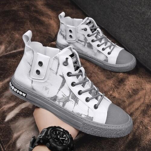 Platform Sneakers Men White Shoes High Top Sneakers Men Shoes Sneakers Mens High Top Sneakers Zapatillas De Deporte Sneakers Men