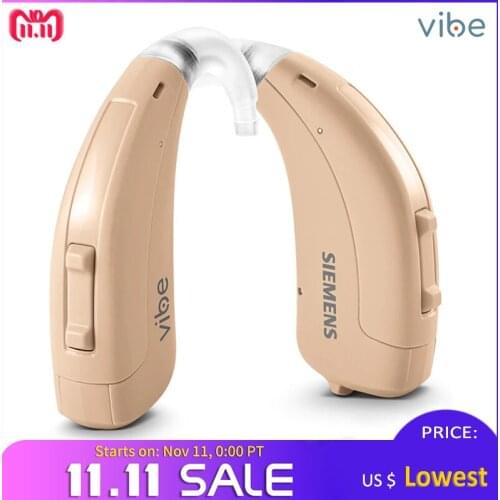 2021 LOWEST PRICE! SIEMENS Fast-p Fun-p Hearing Aid BTE Sound Amplifier Wireless Ear Aids for Elderly Moderate to Severe Loss