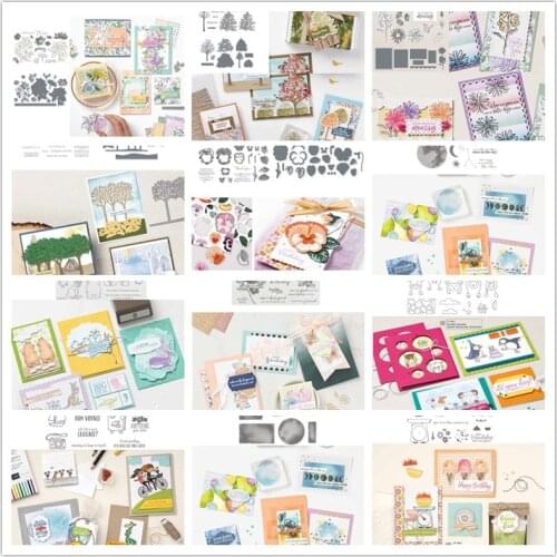 Metal Cutting Dies and Clear Stamps for DIY Scrapbooking Photo Album Die Cut Embossing Paper Card Dies Cut New Arrival 2021