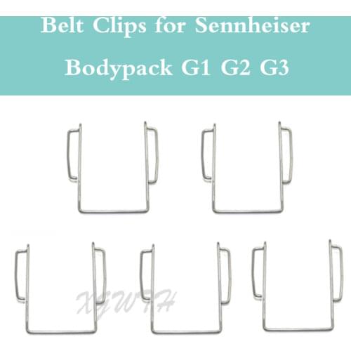 5PCS Unit Metal Replacement Belt Clips for Sennheiser Bodypack Transmitter G1 G2 G3 Wireless Microphone System