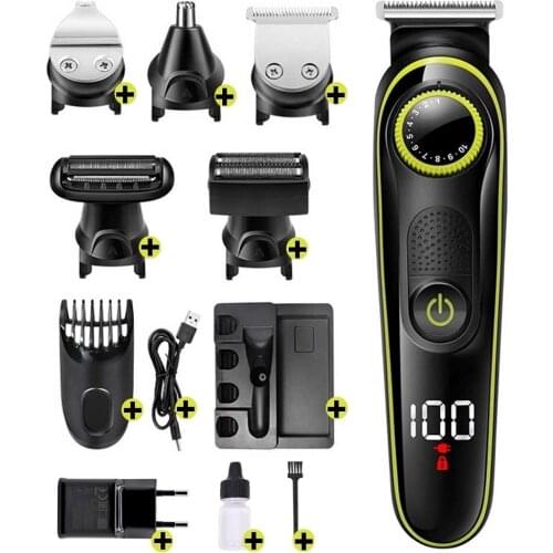 Yopigo YP 6171 Hair & Beard Styling Shaver Mens Grooming Set 5 in 1 Ultimate face hair feather