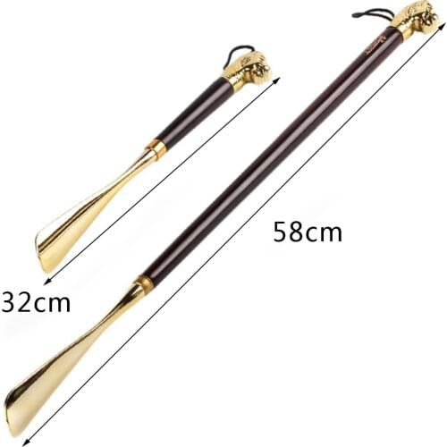1 Piece New Designer Long Shoe Horns Wooden Flexible Shoehorn Women Men Shoe Spoon Shoes Lifter 32cm 49cm 58cm