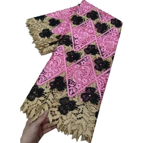 YELLOW new fashion African cord milk silk lace with stones!High quality guipure lace fabric for party dress! YTB104