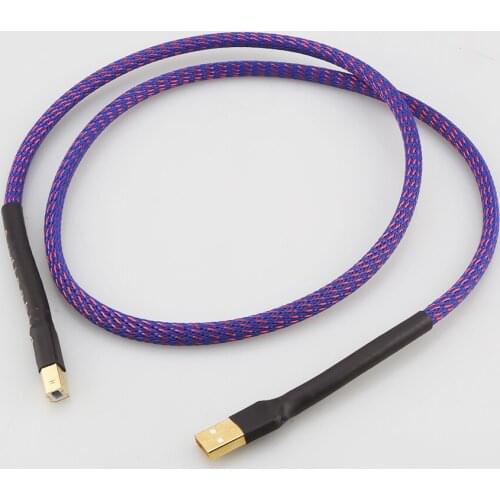 New A53+DW27 Hi-End Copper USB audio cable data USB cable DAC USB hifi cable A-B usb cable