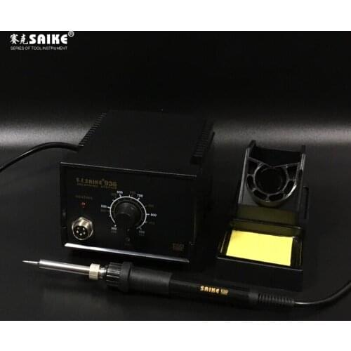 Soldering station Anti-static temperature adjustable SAIKE 936 with Electric soldering iron 220V 45W Desoldering Repair