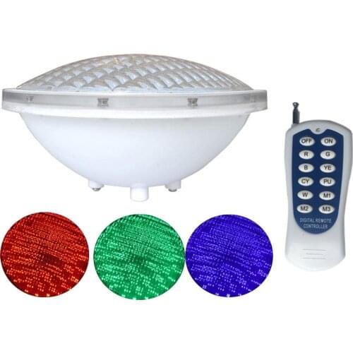12V Marine Boat RGB LED Underwater Light with Remote Control High Power 25W Swimming Pool Pond Light Waterproof Lamp