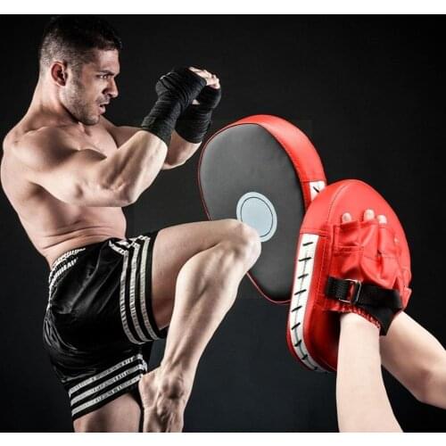 PU Leather Arc Boxing Punch Pad Hand Target Safety Exercise Training Accessories For Easy Taekwondo Outdoor Accessories