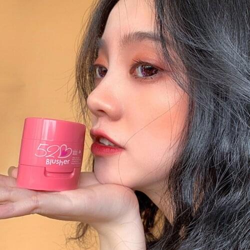 Girl Heart 520 Love Air Cushion Blush With The Kiss On The Sweetheart Seal Matte Blush Long-lasting Natural Brighten MakeupTSLM1
