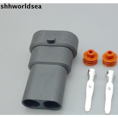 Shhworldsea 5/30/100set 9005&9006 HB3&HB4 male plastic connector holder seal and terminal bulb socket hid DIY