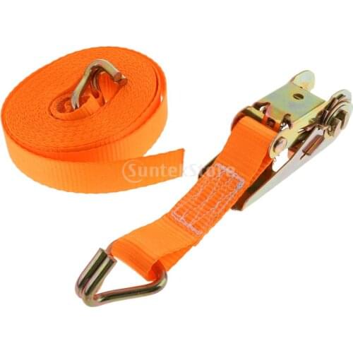 Heavy Duty 800KG 6 Meters/20ft x 25mm/1" Ratchet Strap Webbing with Double J Hooks Tie Down Trailer Cargo Roof Rack Luggage Box