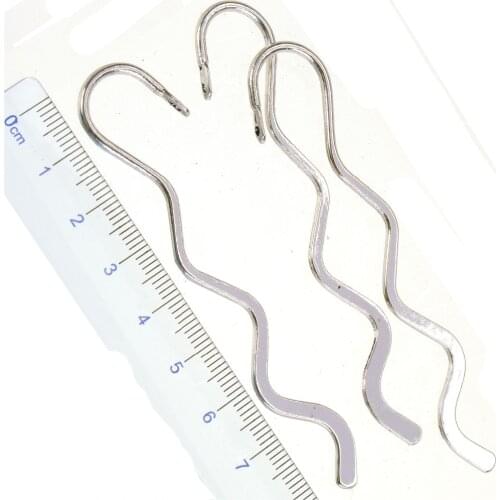 Bookmarks School Stationery Office Supplies DIY Crafts Handmade Wave Smooth Antique Silver Metal Jewelry Components 84mm 20pcs