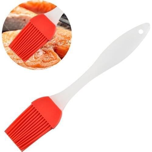 1pcs Silica Gel Brush High Temperature Baking Barbecue Brush Baking Tool BBQ Basting Silicone Oil Brush PP Handle