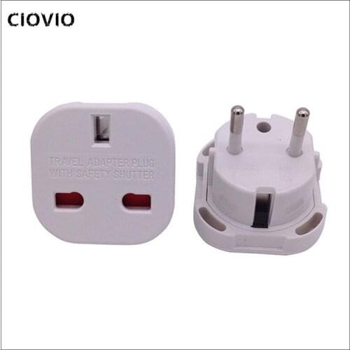 UK To EU Euro Europe European Travel Adaptor Plug 2 in 1 Adapter travel adapter electric plugs sockets converter