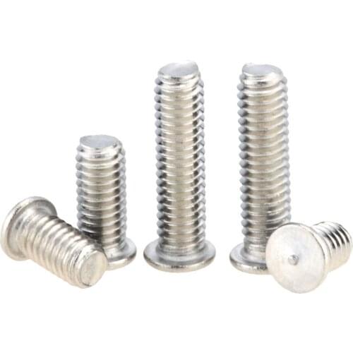 10PCS M5*6-40 8 10 16 20 25 30 35 Welding Screws 304 Stainless Steel Weld Threaded Studs For Capacitor Discharge Spot Nails M5x6