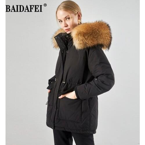 BAIDAFEI Women's Jackets With Fur