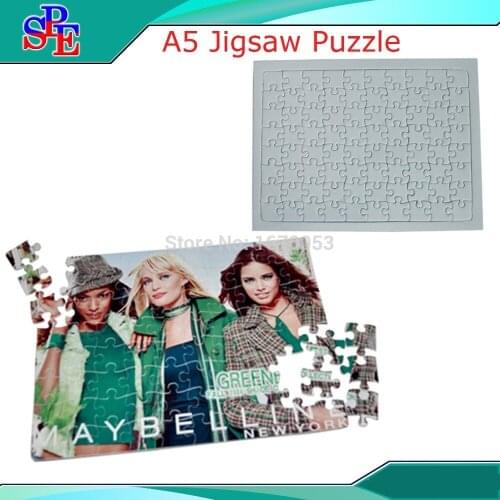 Free Shipping Sublimation Jigsaw puzzle,Sublimation Blank,Transfer,Puzzle,Sublimation A5 Puzzle