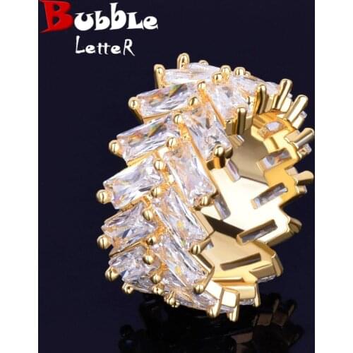 Bubble letter Silver Rings For Men